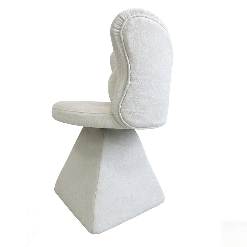 Meuble-lavabo pivotant à dossier papillon, tabouret de maquillage en velours de chenille élégant pour la chambre à coucher, le salon et la salle à manger