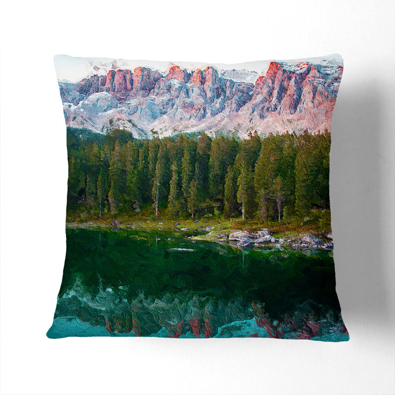 Square Throw Cushion, 40cm H x 40cm W x 15cm D