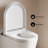Hugo H Wall-Hung Toilet In Glossy White With Manual Bidet And Supporting Frame
