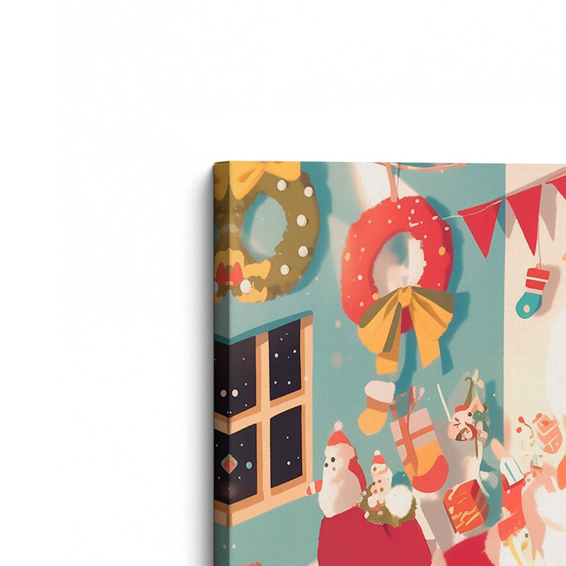 «Santa's Nook I» par Melissa Wang, reproduction d'art sur toile, H 48 po x l 32 po
