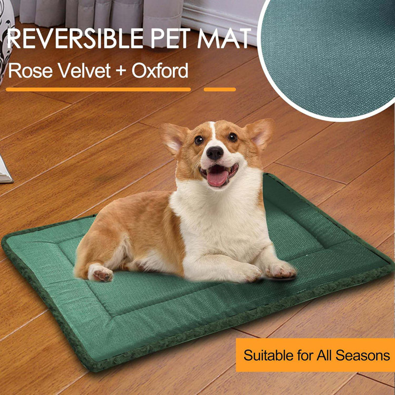 Large Dog Mats For Crates - Ultra-Soft Surface, Waterproof And Machine Washable Component, Chew Proof Design, Perfect For Home Or Kennel Use, Specifically Designed For Large Dogs & Cats