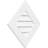 Ekena Millwork 42'' W PVC Wall Vent Cover-43313477