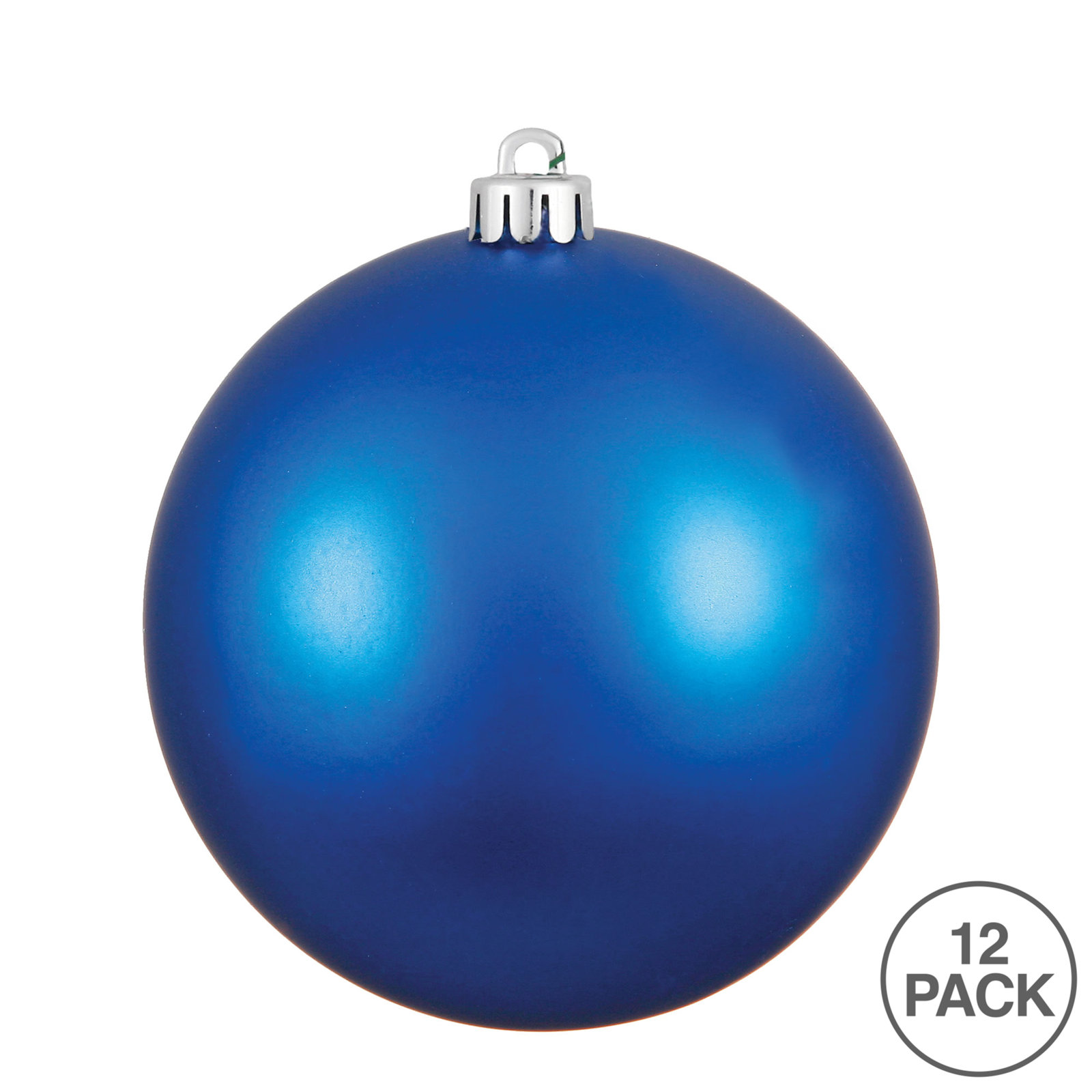 Shatterproof Bauble, 2.75", Blue Matte