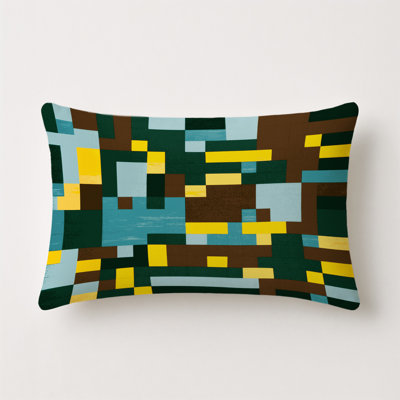 Matrix Mountains Indoor And Outdoor Pillow