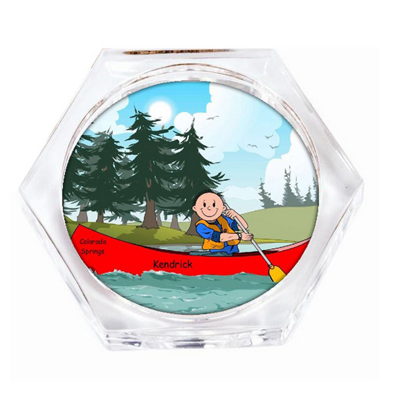 Ensemble de 4 sous-verres personnalisables Canoe, Oui