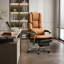 Fauteuil de direction double rembourré avec repose-pieds-1888495435
