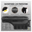 Coffre de rangement verrouillable pour benne de pick-up, 25 litres (6,6 gal), en ABS, avec cadenas à combinaison, étanche, fixation latérale, côté passager, pour Ford F-150 (2015-2021), noir.