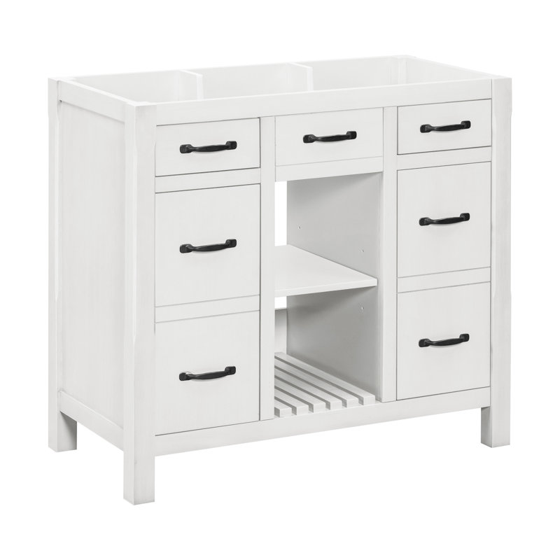 35.5'' Single Bathroom Vanity Base Only, White