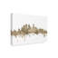 « minneapolis minnesota horizon "music ii », impression sur toile tendue brun clair/blanc-972553852
