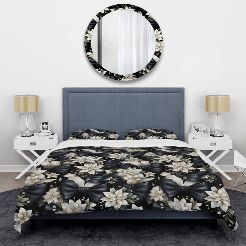 Literie Tuxedo Tidings, Housse de couette simple + 1 taie décorative stan