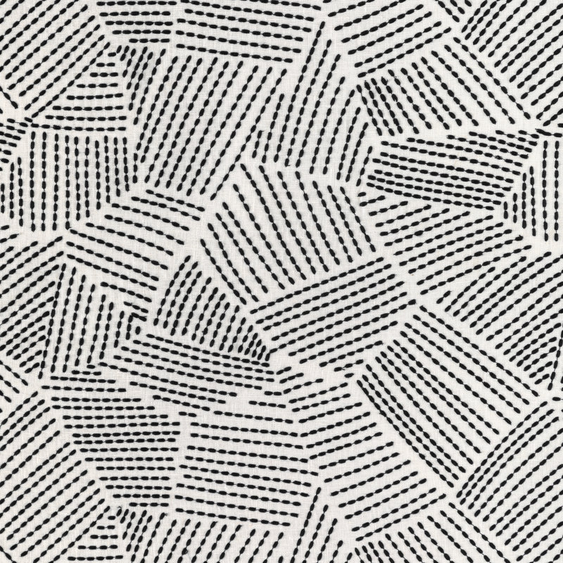 Rhapsody Chord Embroidery Fabric - Ebony