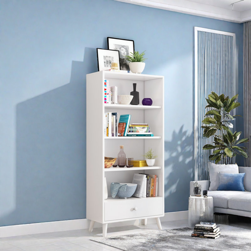 Wilmar, Blanc, (4 tablettes) H 59 po x l 27,5 po x P 11,8 po