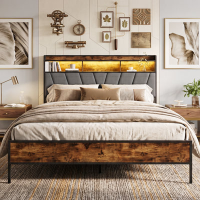 Upholstered Platform Bed