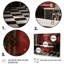 «Red Modern Bathroom Charm IV - Laundry», reproduction d'art sur toile-91459469-91459476