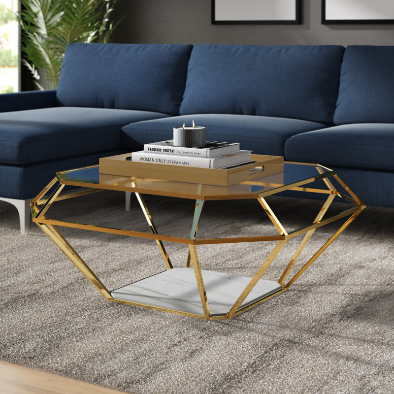 Euclide Glass Top Coffee Table