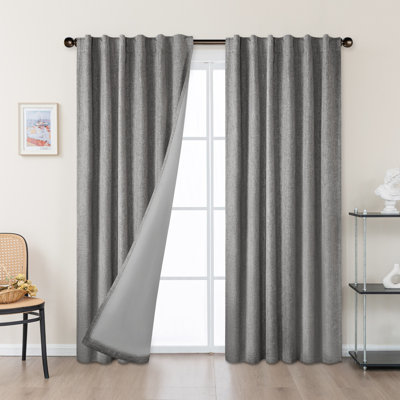 Paire de rideaux 100% lin occultant