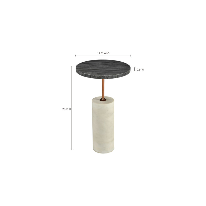 Dusk Marble End Table