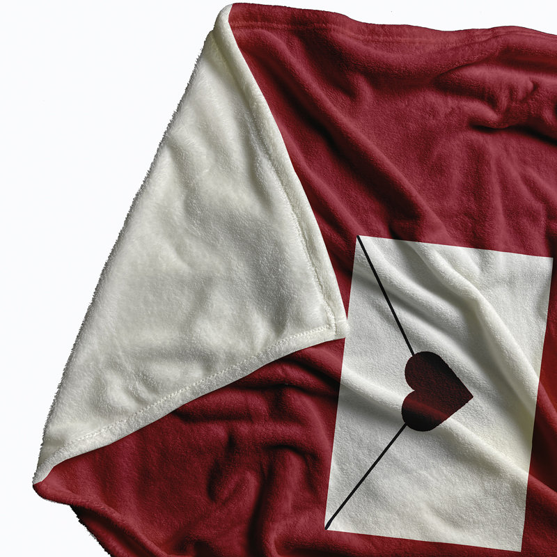 Birdsall Throw Blanket, W152 x L203cm, Red