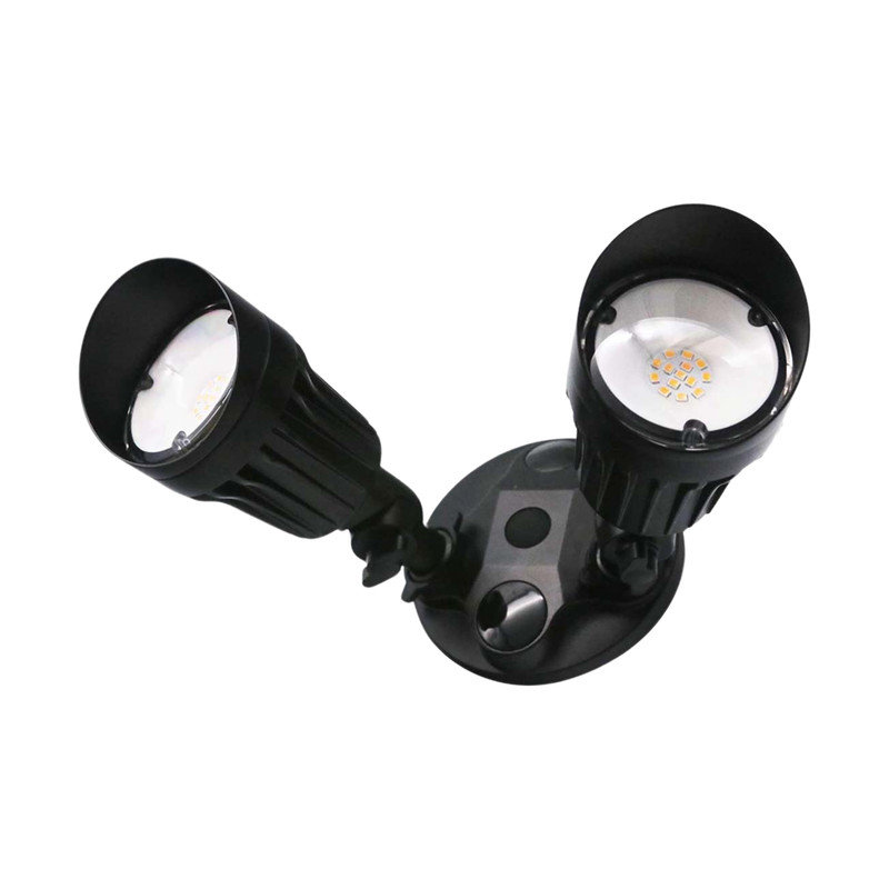 DEL - double projecteur - noir mat - 20 W 3 000 K