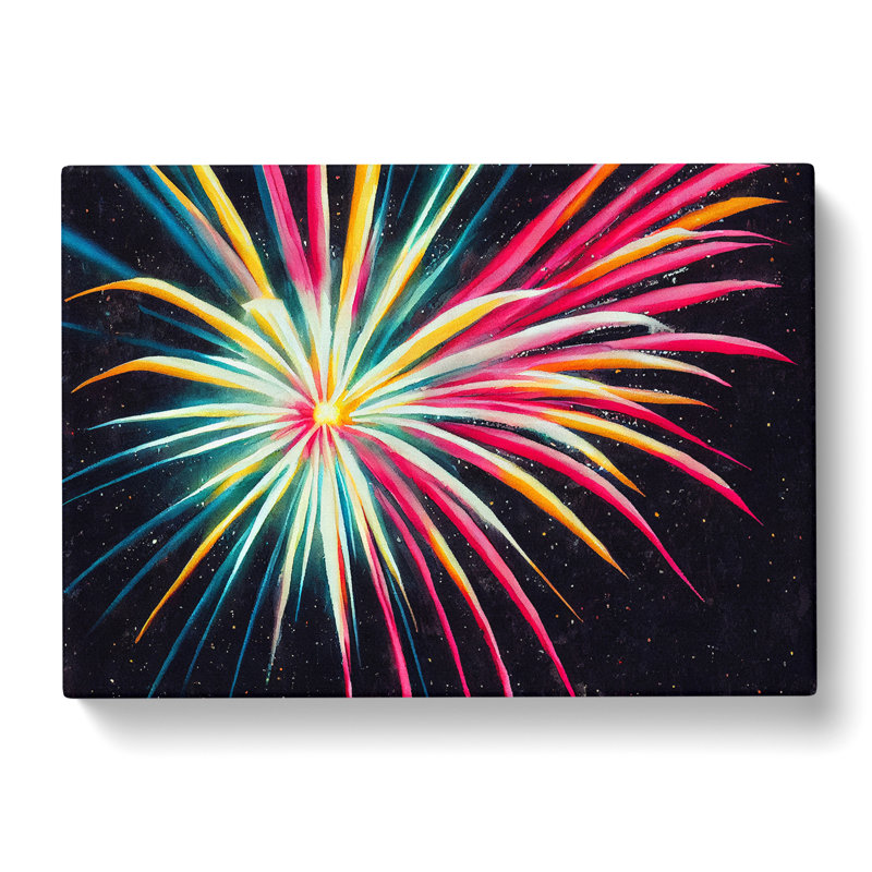 Statuesque Fireworks - Wrapped Canvas, 35cm H x 50cm W x 3cm D