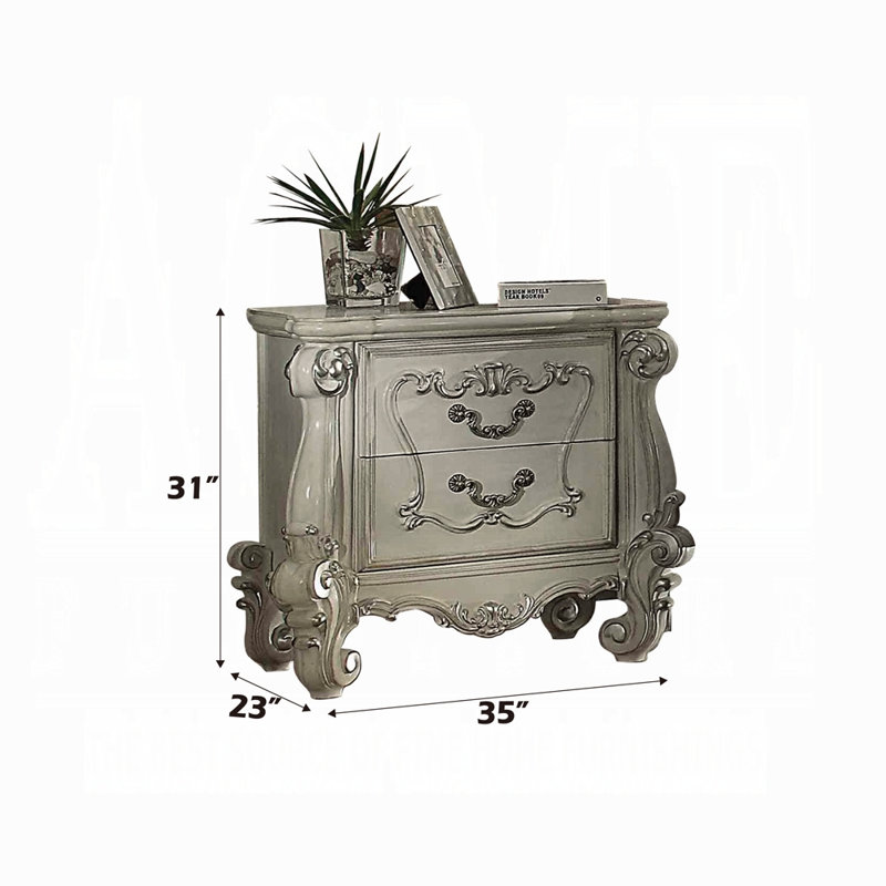 Table de chevet Versailles, Blanc