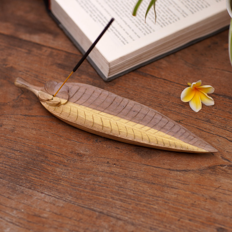 0.8'' H Wood Tabletop Dish