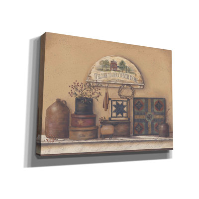 Country Prims I by Pam Britton - Wrapped Canvas Painting Print