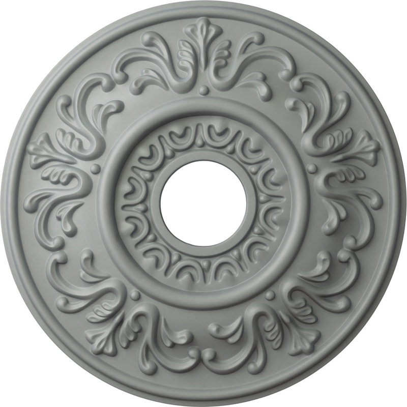 Médaillon de plafond de La Valette de 18 po x P 3 po x P 1 po (convient aux auvents jusqu'à 3 1/2 po)