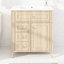 Meuble-lavabo de 30 po avec lavabo, meuble-lavabo moderne avec tiroirs spacieux et plateau basculant, tablette réglable-86023030