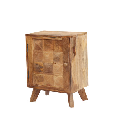 Aldric 45cm W Solid Wood Bedside Table