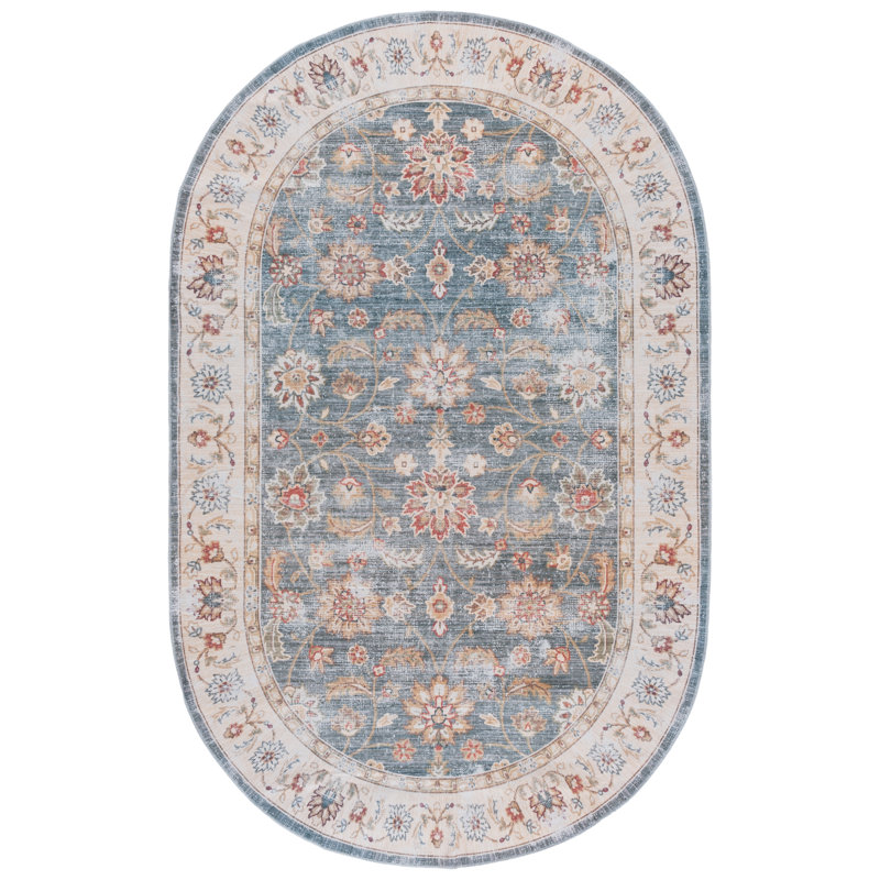 Arizona Performance Machine Washable Oriental Rug, Oval 5' x 8'
