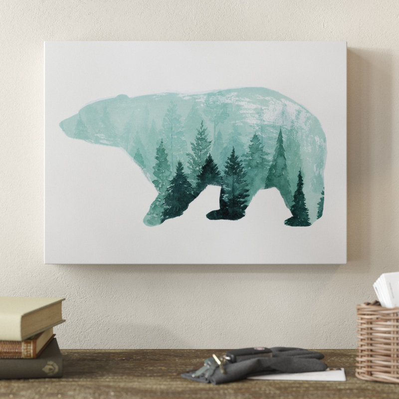 « nature calling iv », reproduction de peinture à l’acrylique sur toile tendue, H 14 po x l 19 po x P 2 po