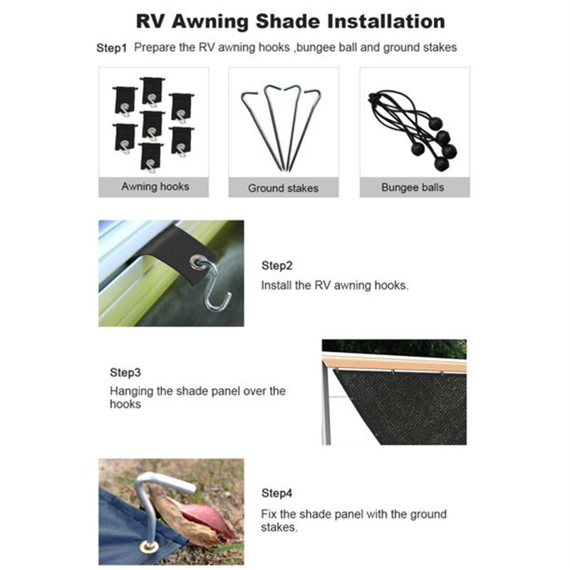 Mr.Garden Sunbrella Black Cover Retractable Patio Awning, 44" H x 34" W x 6" D