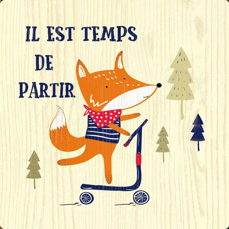 Enseigne "Il Est Temps De Partir"