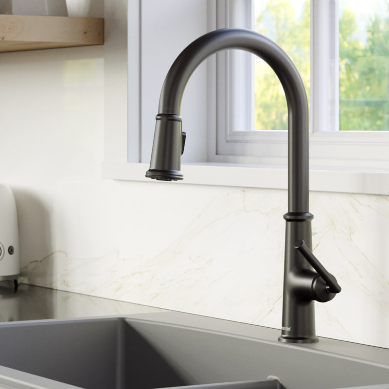 Robinet de cuisine Karran Elwood, Noir mat