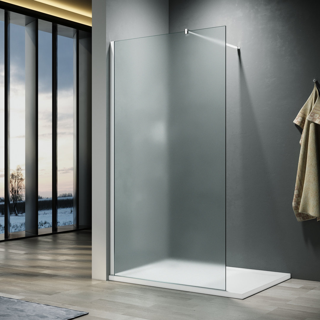 Walk in Shower Enclosure With Full Frosted Easy Clean Safety Glass