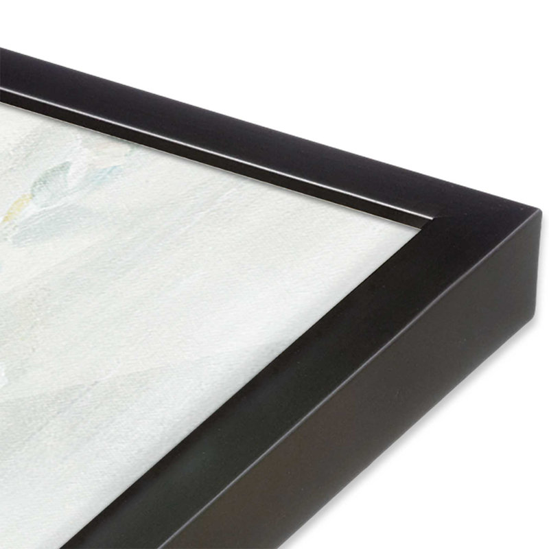 Motif de fleurs sauvages, H 12,25 po x l 15,25 po x P 1,25 po, Cadre en zinc patiné