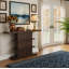 Console rétro 63 "avec tablettes à 2 niveaux-845967044