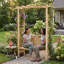 Banc de jardin en bois Sasser