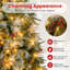  Arbre de Noël artificiel illuminé 6 pi avec embouts en PE et PVC et PET de 806 pi-1843084738
