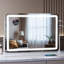 Miroir rectangulaire à DEL, contrôle de la température en continu 3 couleurs et intensité variable -114267832