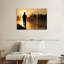 «Foggy Riverbank Fishing», 3 pièces sur toile-98562129