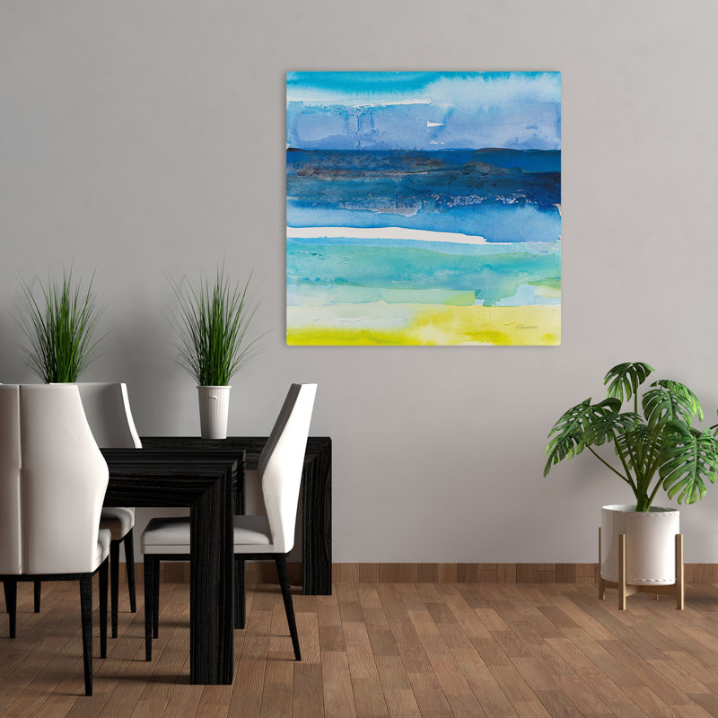 Tide Dreams I, art abstrait contemporain, H 36 po x l 36 po