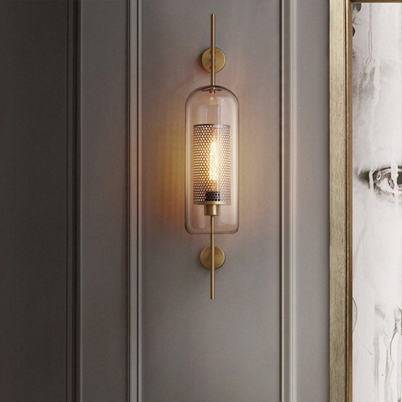 Wilhemena Glass and Iron Wallchiere