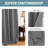 Curtains for Bedroom/Living Room 2 Panels Set - Thermal Insulated Room Darkening Grommet Top Curtains-735006373-735006382