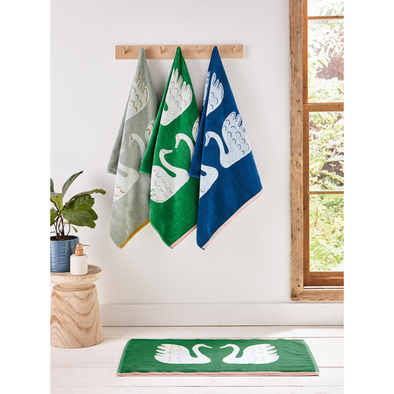 Swan Ultra Light Hand Towel, Mint Leaf