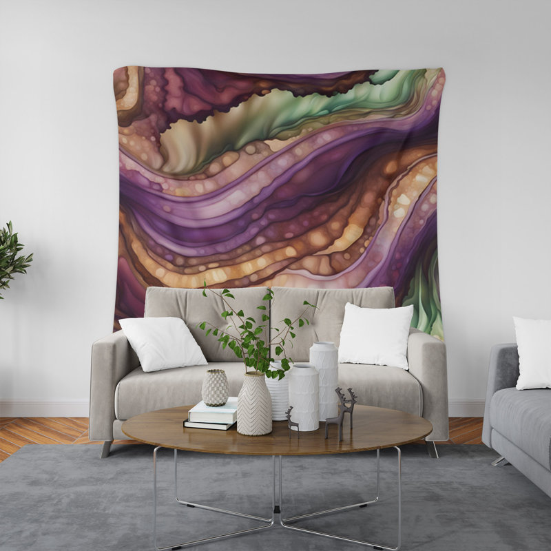 Tapisserie murale, H 60 po x l 51 po x P 0,5 po