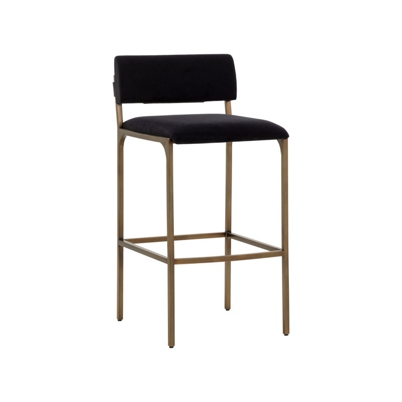 Mori Upholstered Stool with Metal Frame