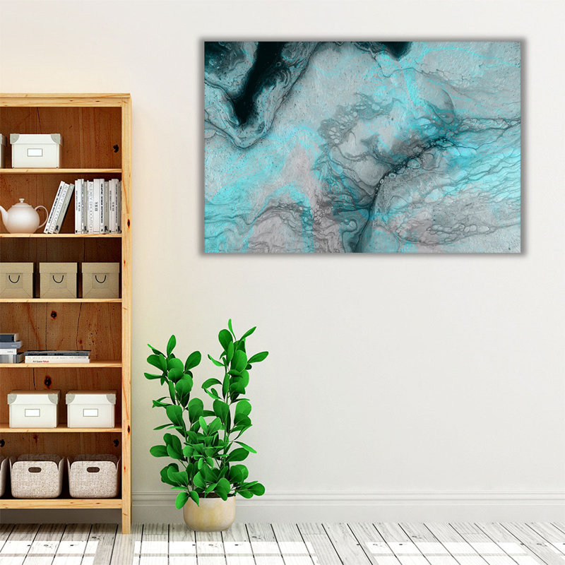 «Blue Crevice», reproduction d'art sur toile, H 32 po x l 48 po
