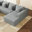 Canapé modulaire réversible en velours côtelé avec coussins moelleux Darius-530899323